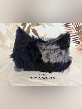 Coach Juliet 25 Patchwork Shearling Fur NWT
